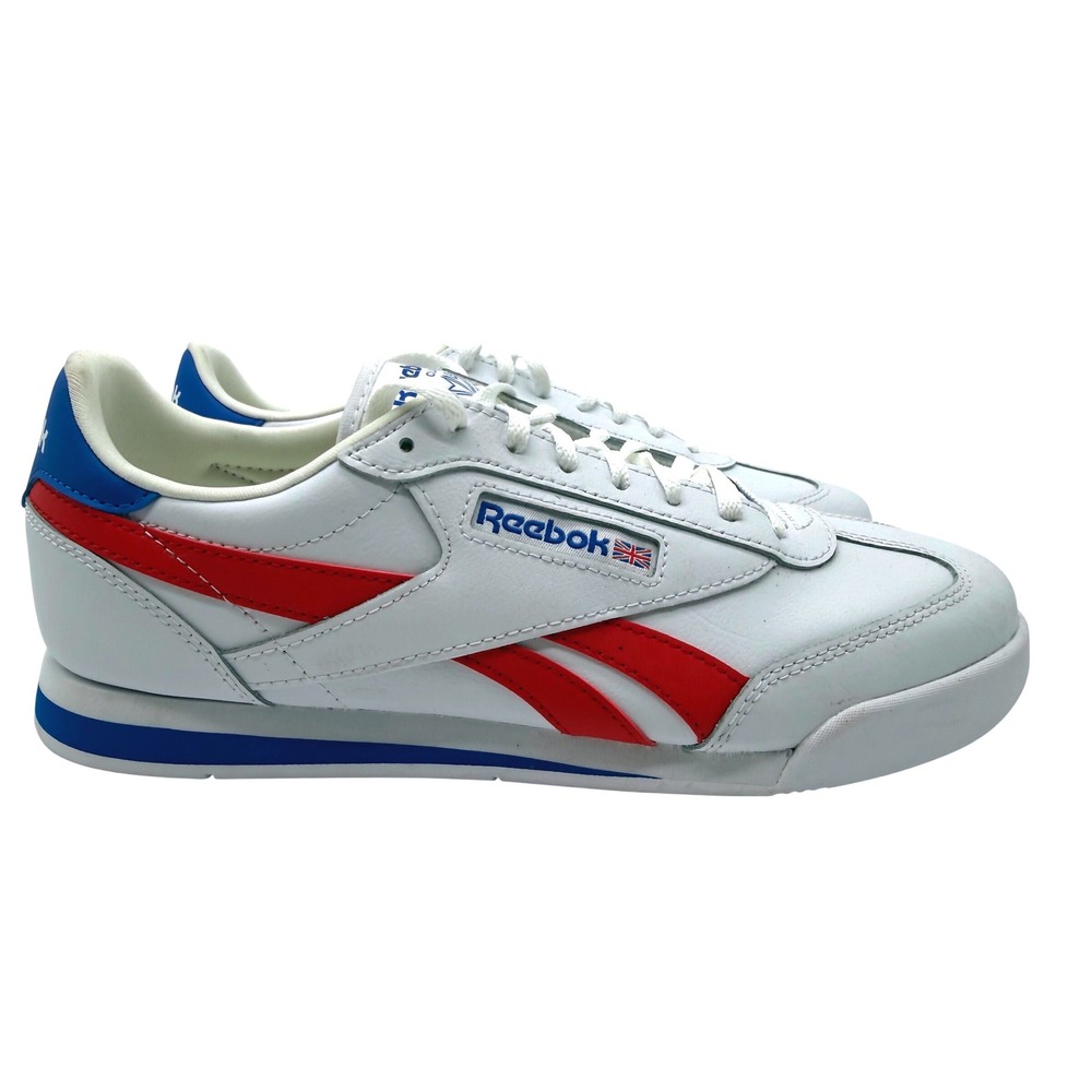 Reebok Campio XT Sneakers Mens Size 10 White Blue Red New Low Top Classic